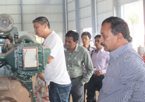 印度客戶在車(chē)間